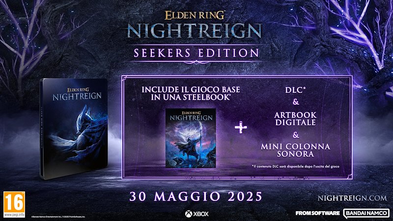 Namco Bandai Elden Ring Nightreign Seekers Edition Xbox Series X - Telecomunicazione Namco Bandai Elden Ring Nightreign Seekers Edition Xbox Series X