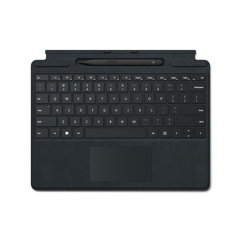 Microsoft Cover Surface ProX/Pro8+ Slim Pen2 Nero - Telecomunicazione Microsoft Cover Surface ProX/Pro8+ Slim Pen2 Nero