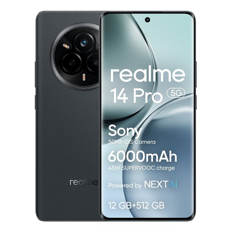 Realme 14 Pro 5g 12/512 GB Suede Grey - Telecomunicazione Realme 14 Pro 5g 12/512 GB Suede Grey
