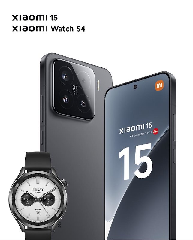 Xiaomi 15 12/256 GB Black + Watch S4
