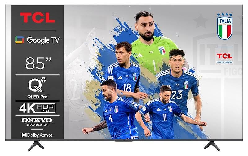 Tcl TV QLED 85" 85C69B Titanio